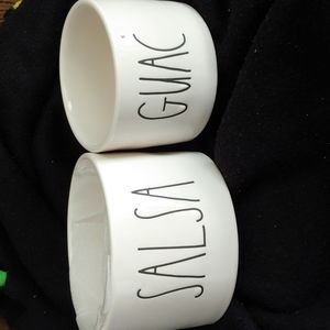 Rae Dunn Salsa and Guac Bowls.